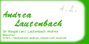 andrea lautenbach business card